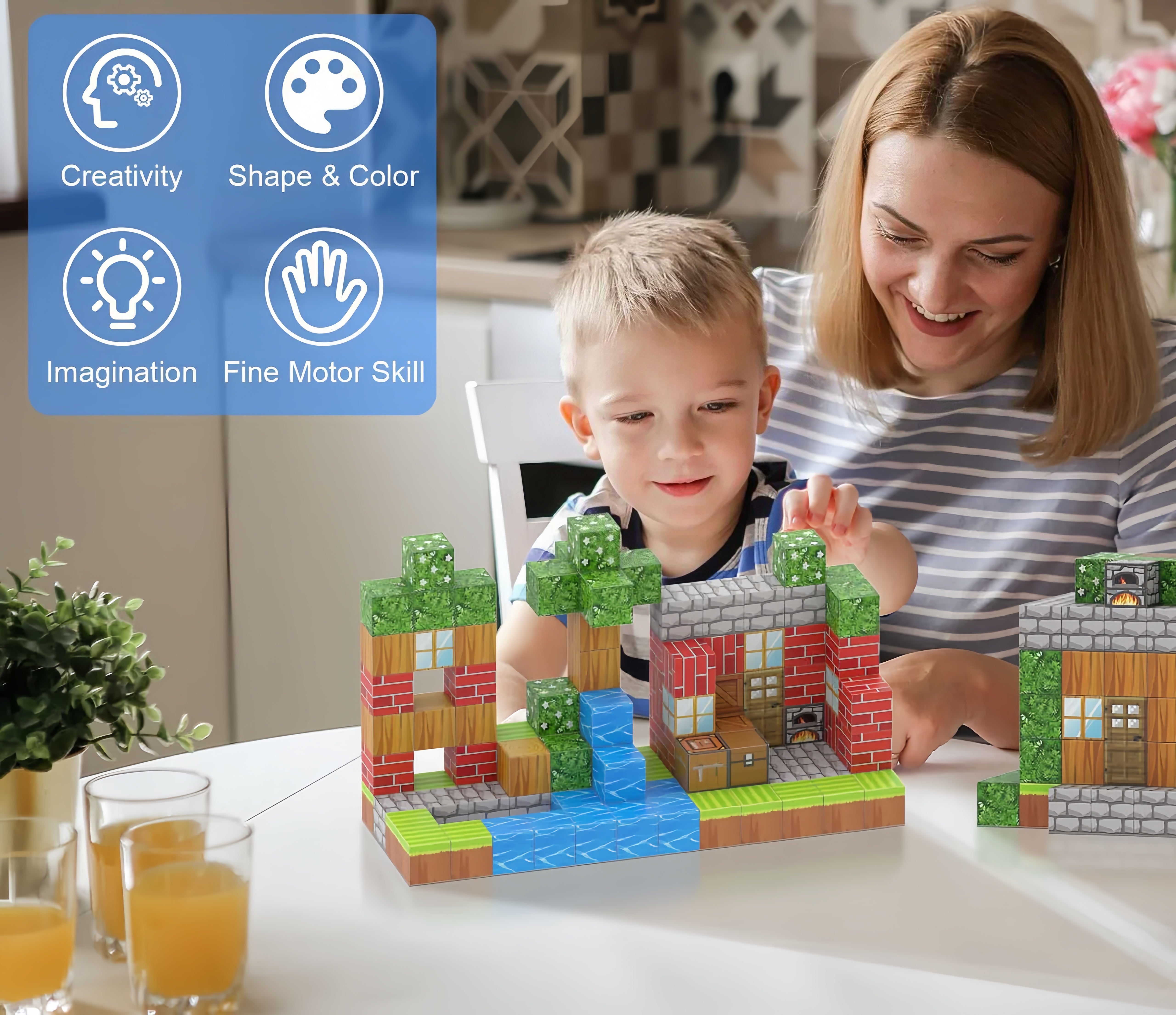 KiddoCraft - Magnetic Building Blocks